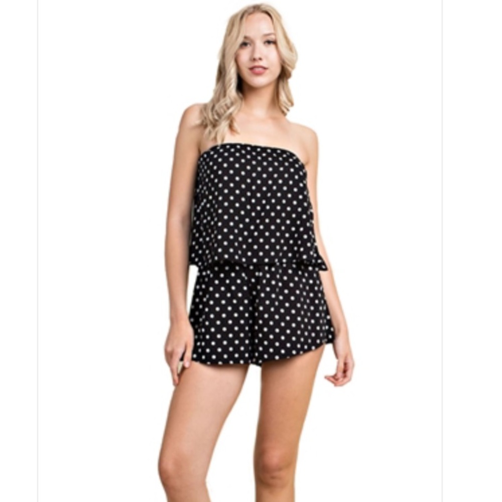 Honey Punch Strapless Romper